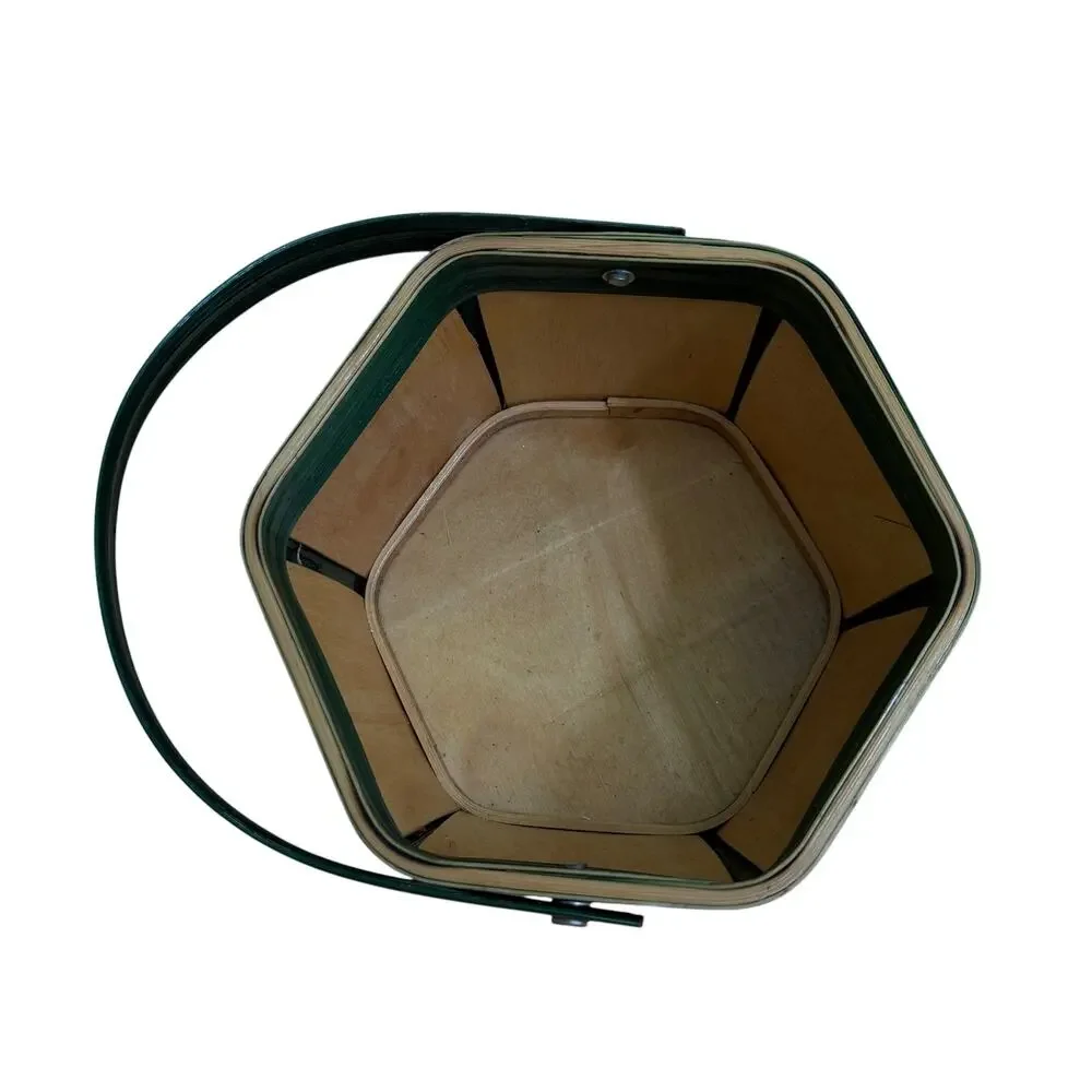 Vintage hexagonal basket
